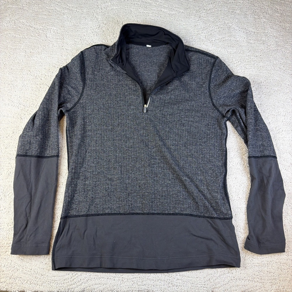 Men's Lululemon Size Medium Speed 1/2 Zip Pullover Sweater Athletic Rulu